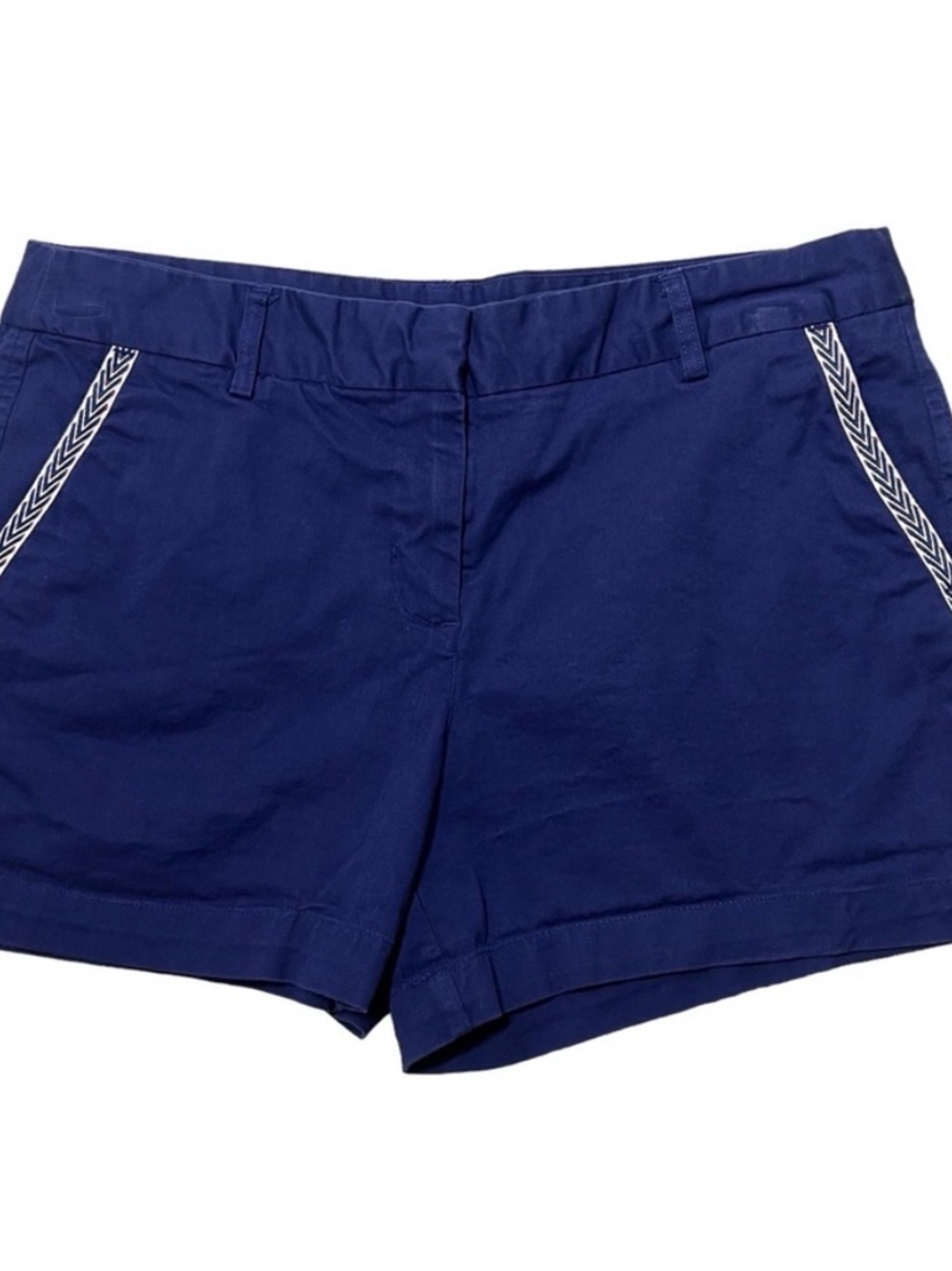 Artisan Ny Navy Shorts with White Chevron Pocket Trim